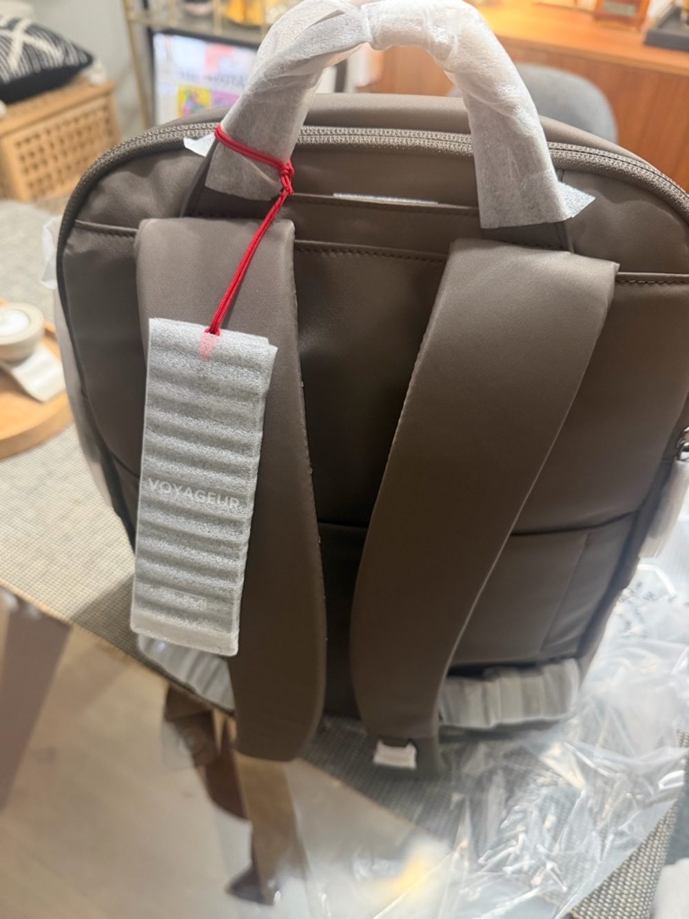 TUMI Voyager Halsey Backpack Brown Mink BRAND NEW - Picture 6 of 8
